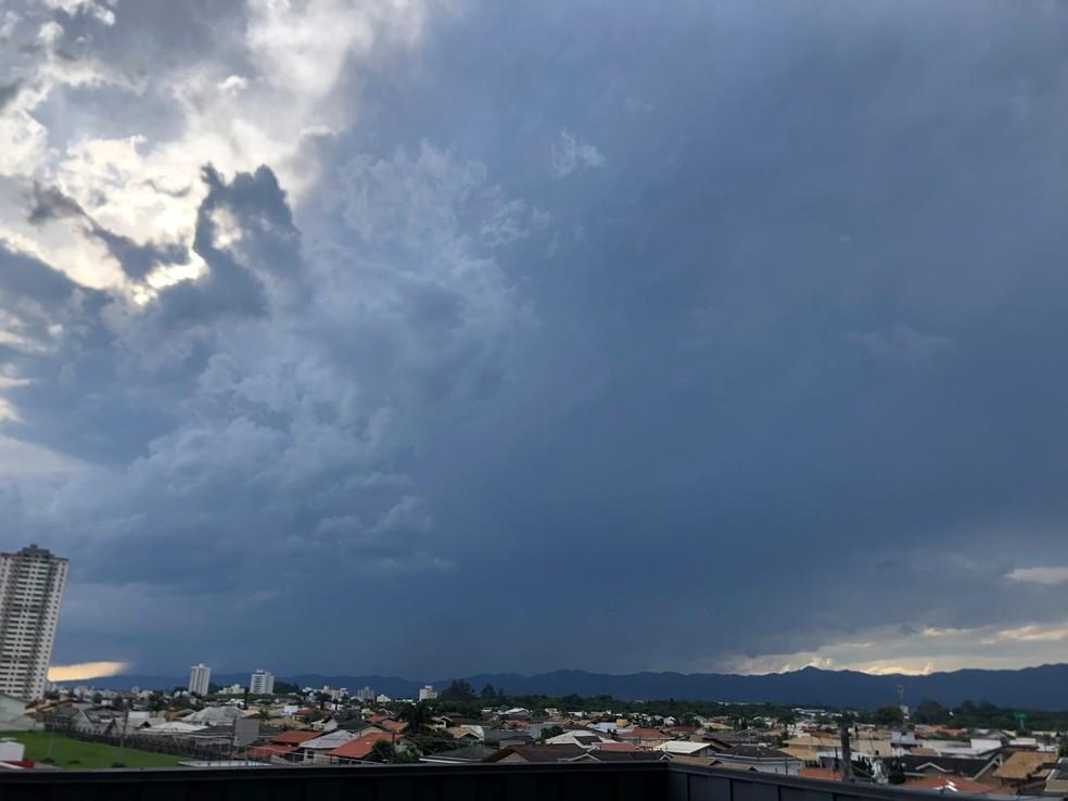 Chuva em Taubaté, SP