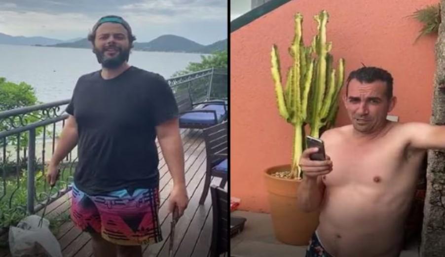 O empresário Willian Agati e Emerson Menezes