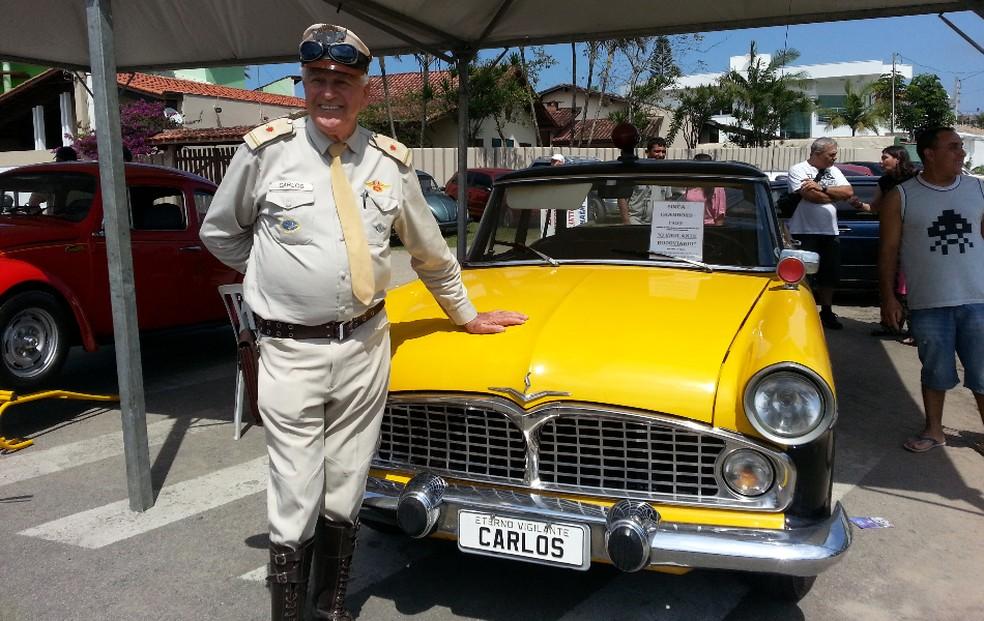 Carlos Miranda participava de exposições de carros antigos