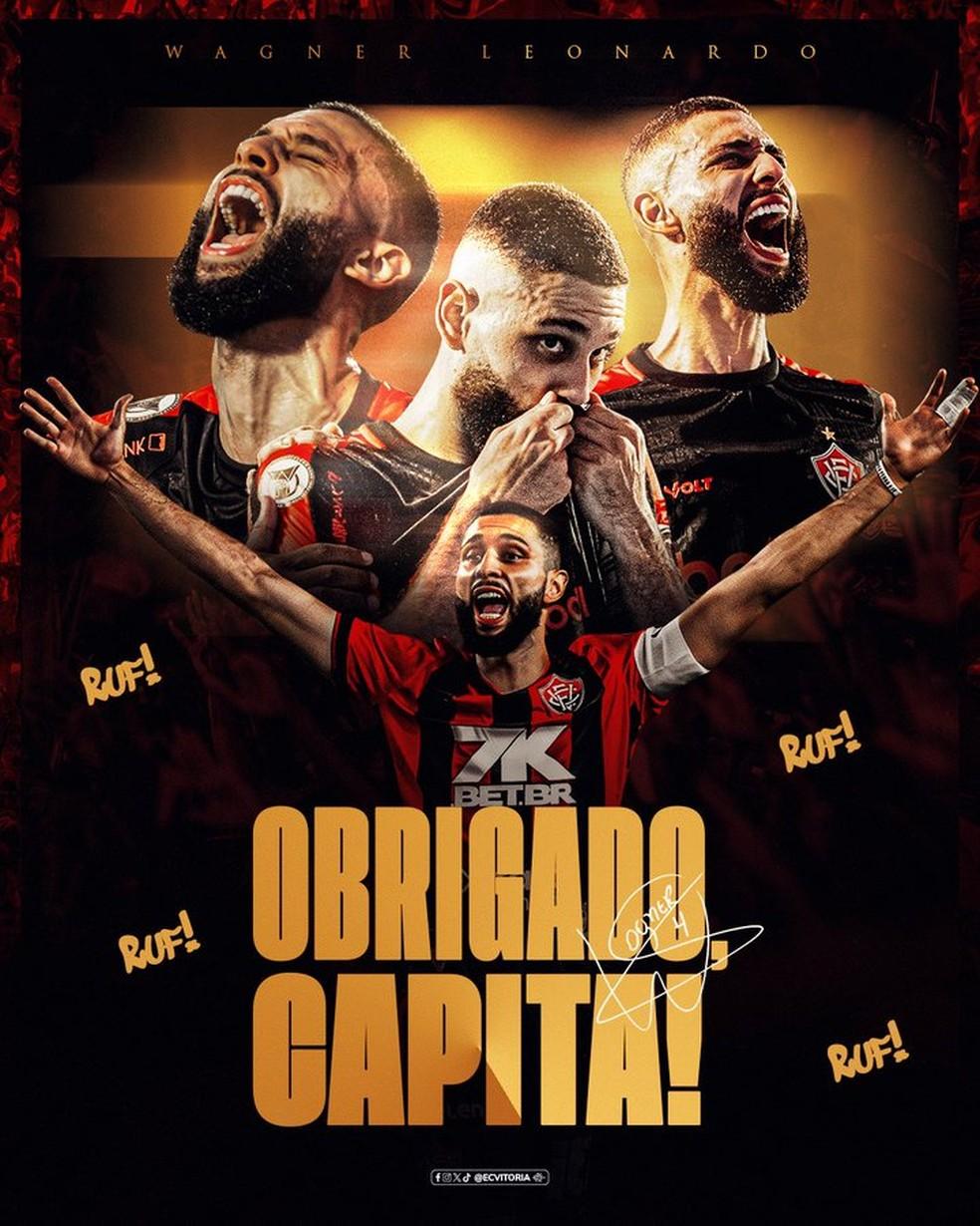 Vitória anuncia venda de Wagner Leonardo