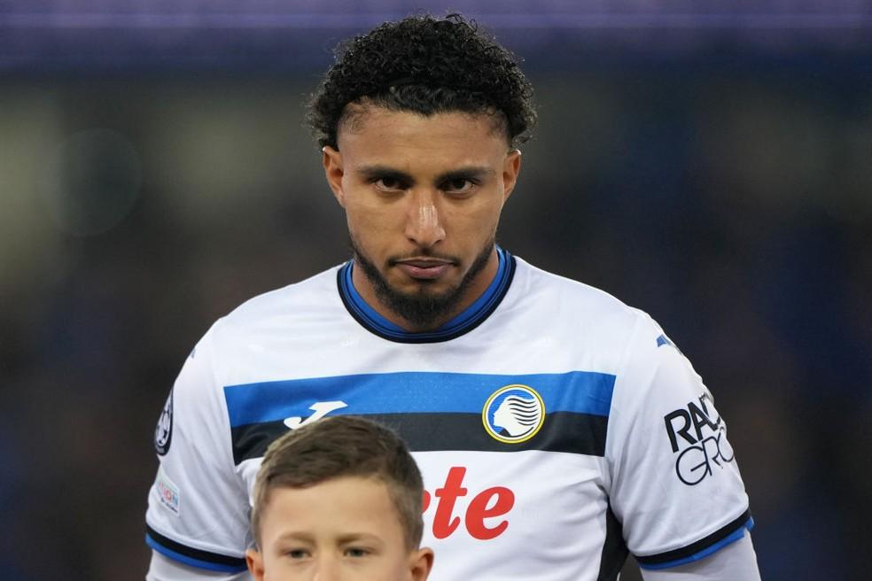 Éderson em partida entre Atalanta e Club Brugge