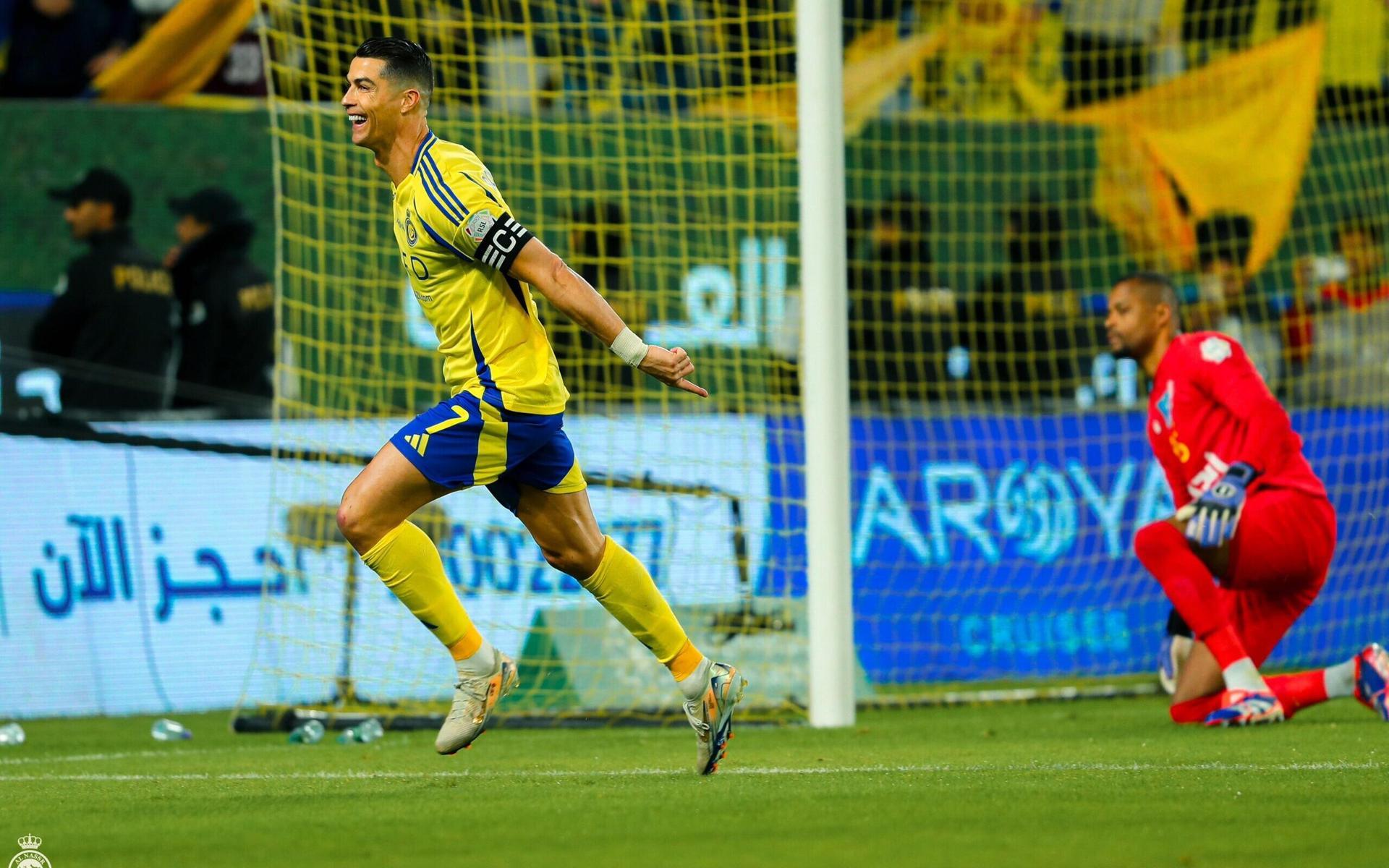 Cristiano Ronaldo durante a partida