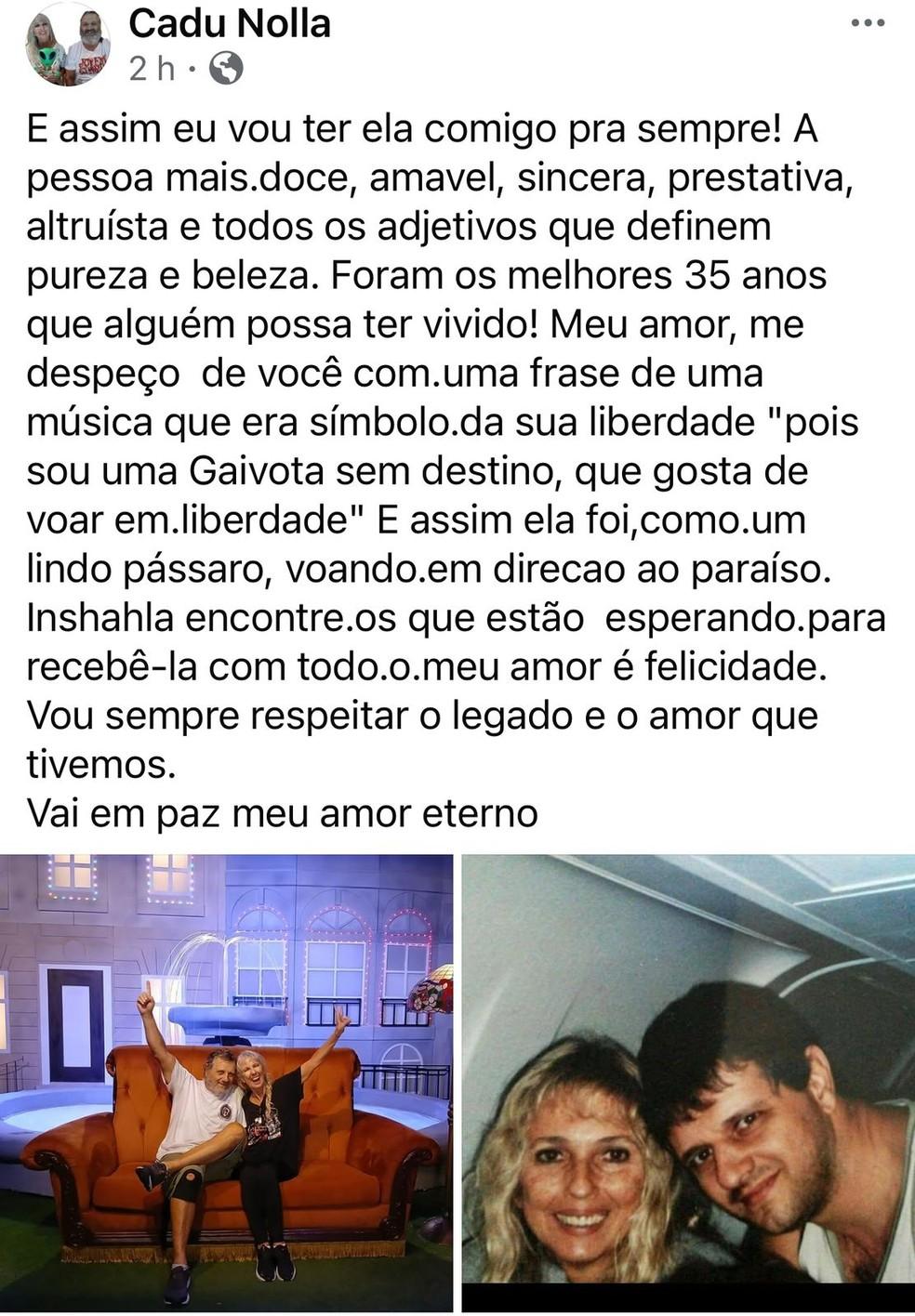 Marido confirma a morte de Lílian Knapp