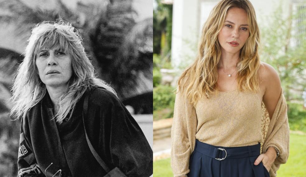 Renata Sorrah e Paolla Oliveira como Heleninha Roitmann nas duas versões de Vale Tudo — Foto: Acervo e Globo/Marcos Serra Lima