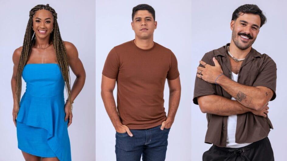 Aline, Guilherme e Mateus do BBB 25