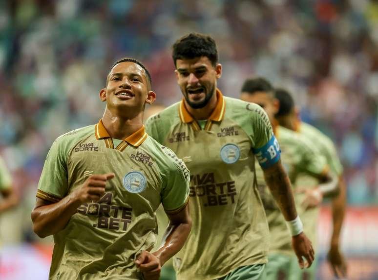 Bahia em ação na partida — Foto: Letícia Martins/EC Bahia