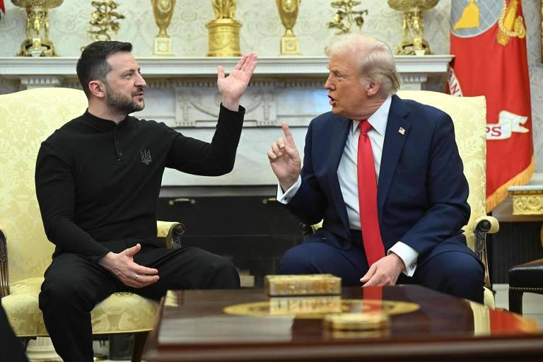 Discussão entre Trump e Zelensky na Casa Branca
