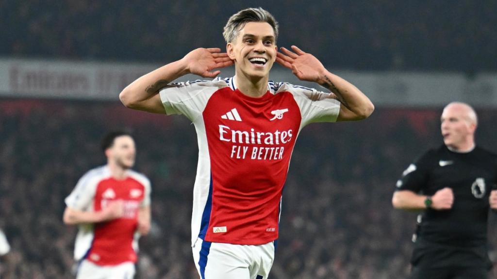 Leicester x Arsenal Trossard Superbet imagem