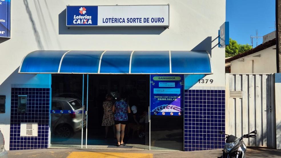 Lotérica onde foi feita a aposta ganhadora da Quina em Ouroeste (SP)