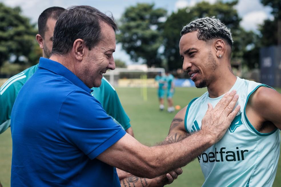 Pedro Lourenço e Matheus Pereira em treinamento