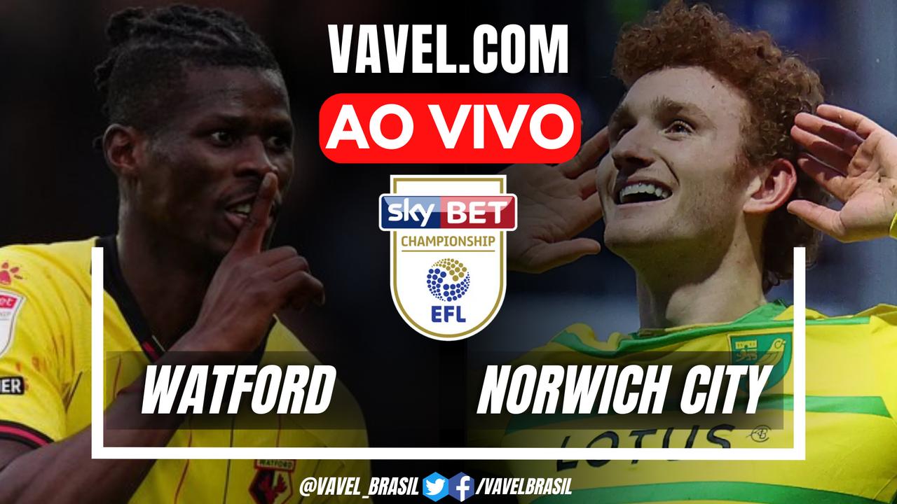 Watford x Norwich City AO VIVO: Intervalo (0-1)