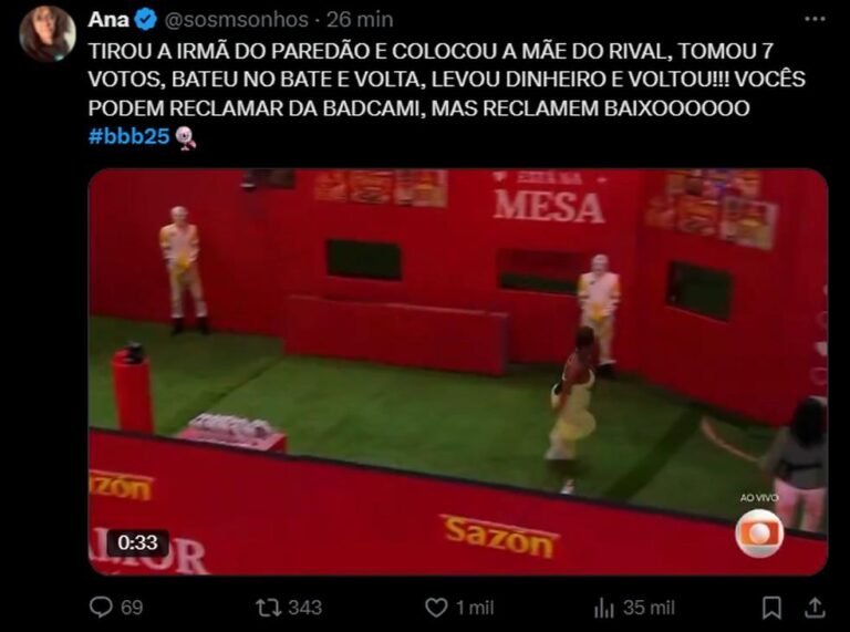 Confira tudo sobre o 6º Paredão do BBB 25: Repercussão e Votação