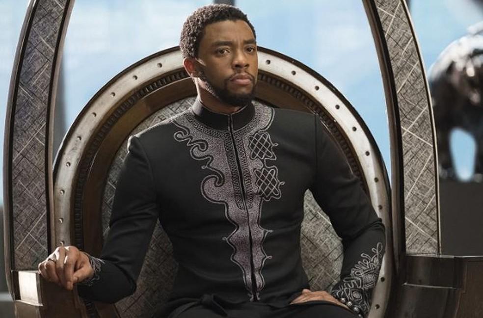 Chadwick Boseman em Pantera Negra