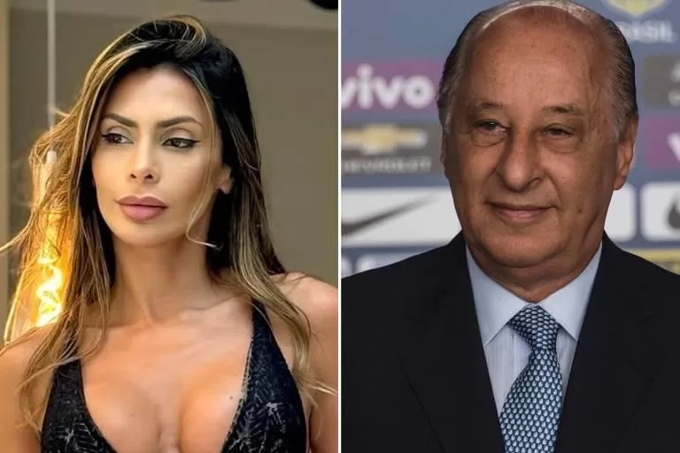 Marco Polo Del Nero, ex-presidente da CBF, anuncia casamento com ex-atriz de Zorra Total