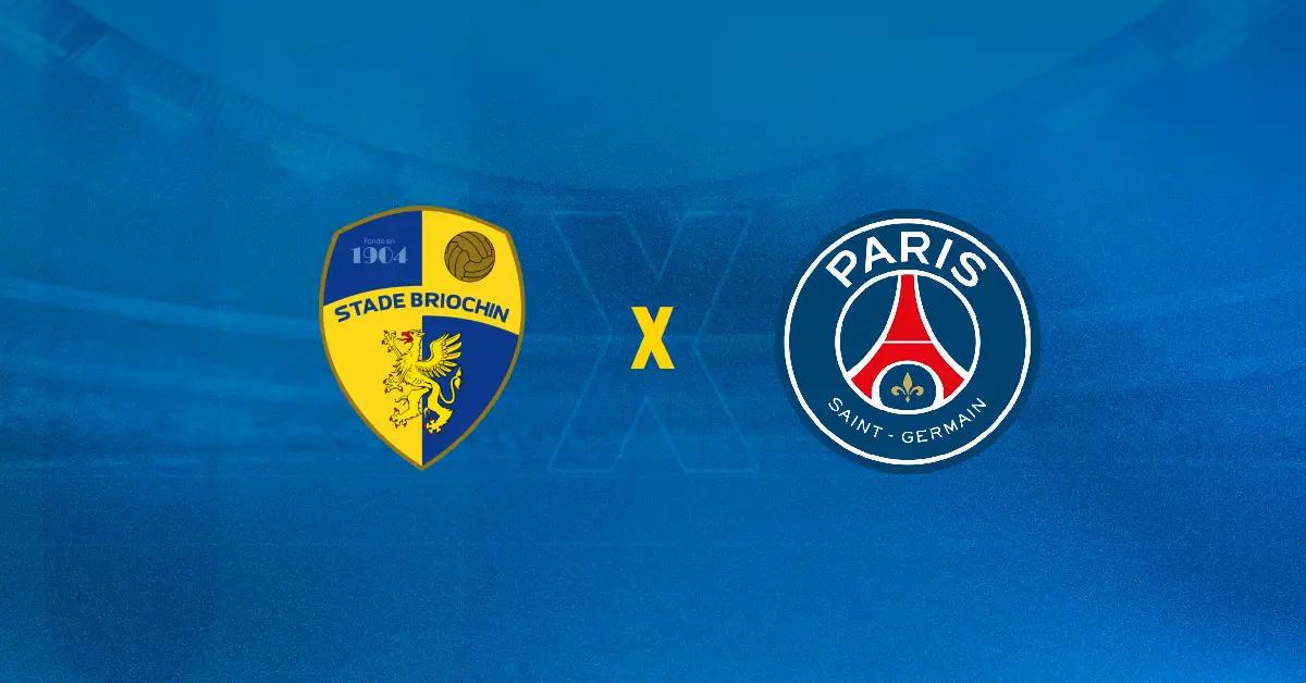 Escudo de Stade Briochin x PSG se enfrentam na Copa da França.