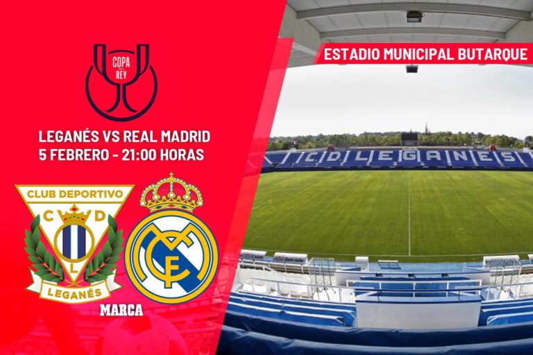 Leganés e Real Madrid se enfrentam nas quartas de final da Copa do Rey