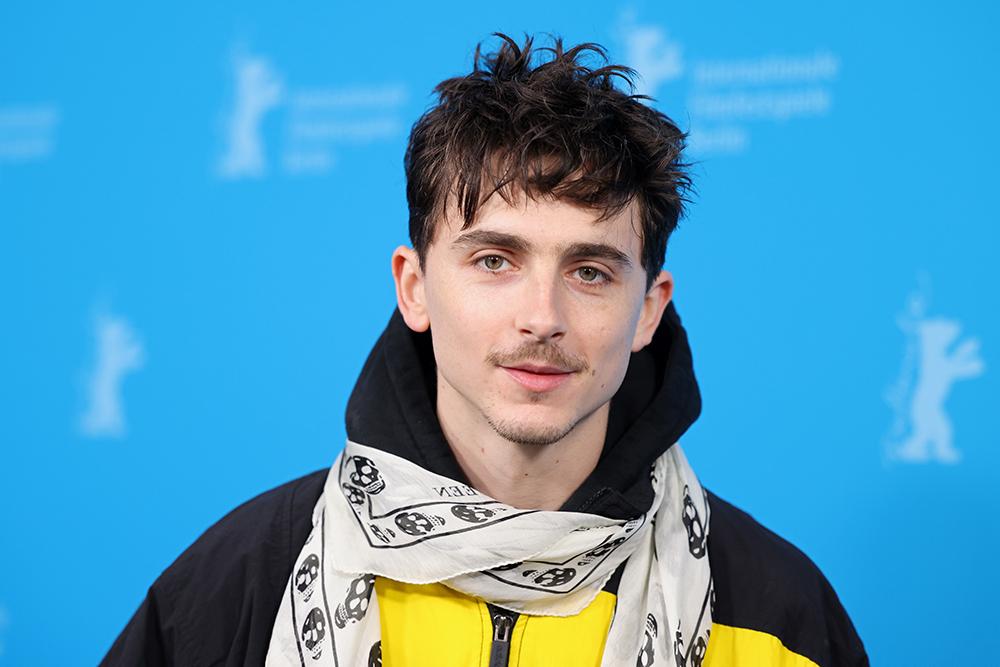 Timothée Chalamet no photocall de 'A Complete Unknown' no Festival de Berlim