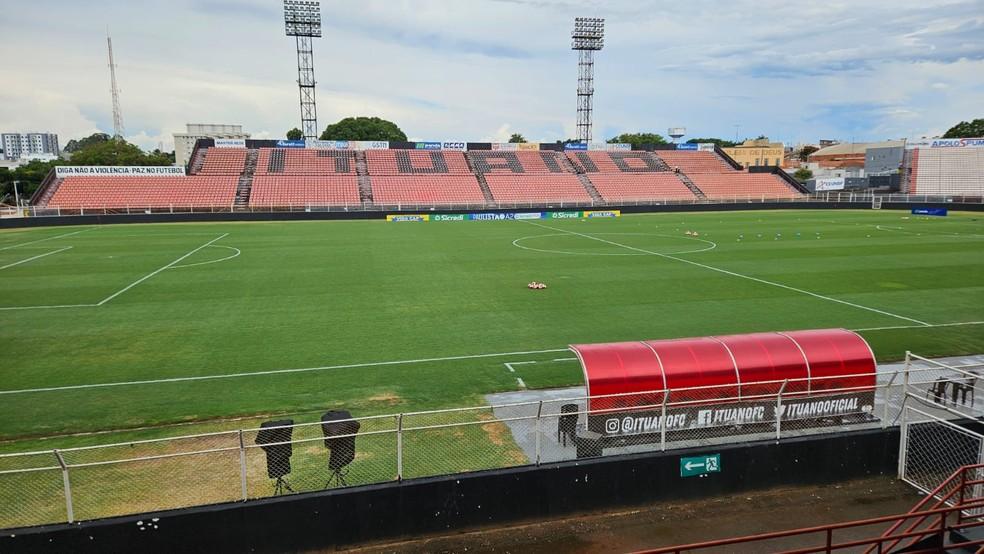 Estádio Novelli Júnior, onde ocorre o jogo entre Ituano e São José