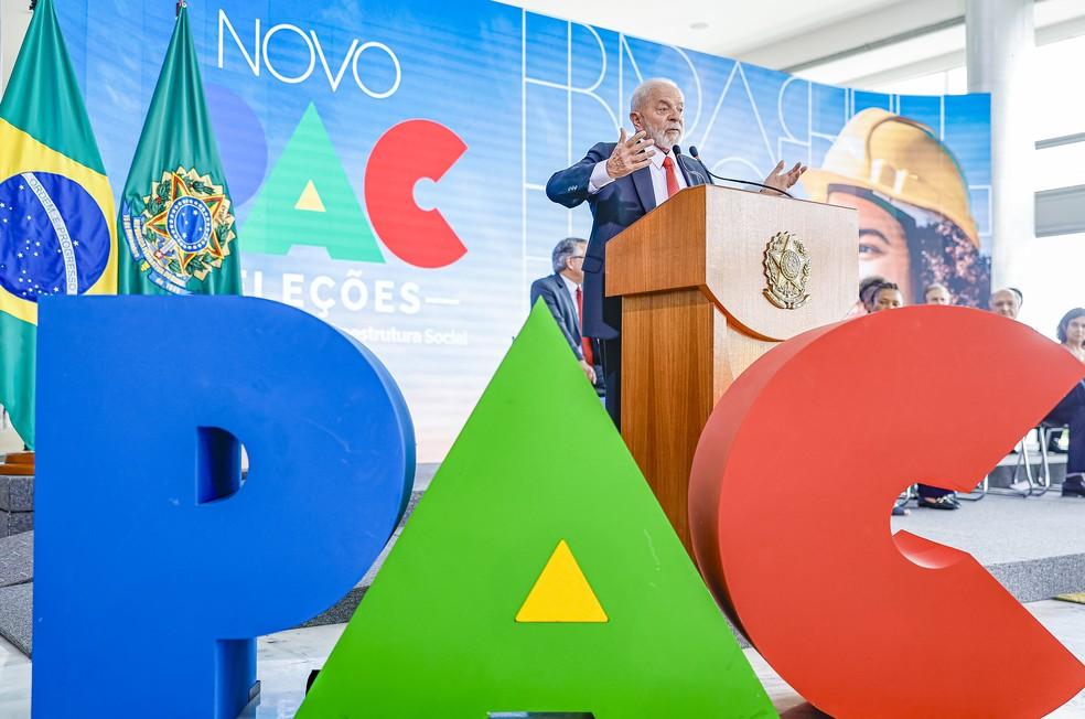 Presidente Luiz Inácio Lula da Silva em evento do PAC