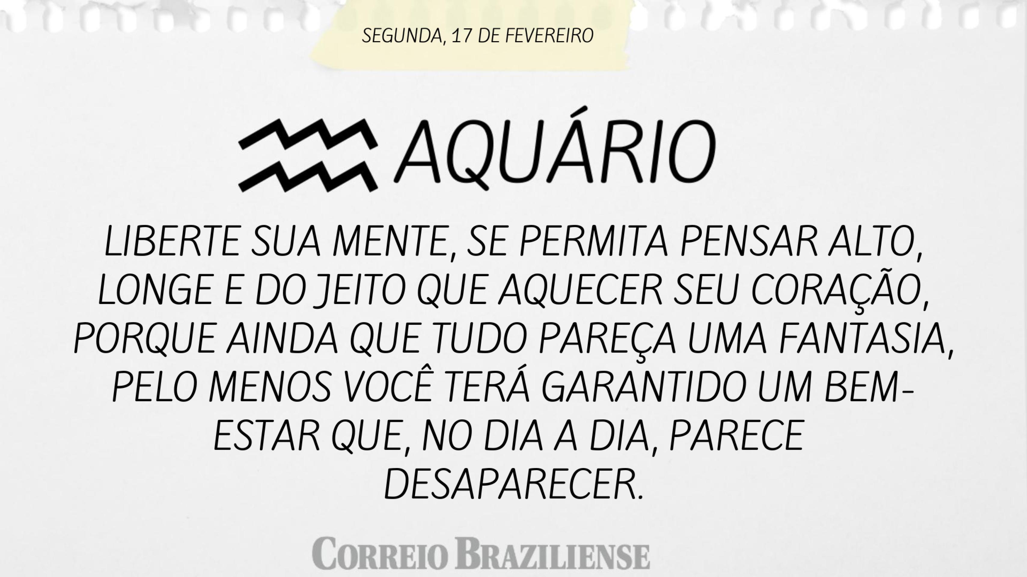 Aquário (nascimento entre 21/1 a 19/2)