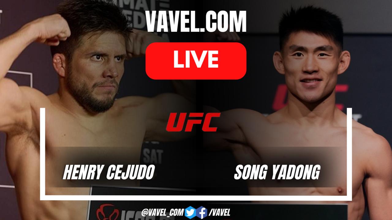 Henry Cejudo vs Song Yadong durante o UFC Fight Night