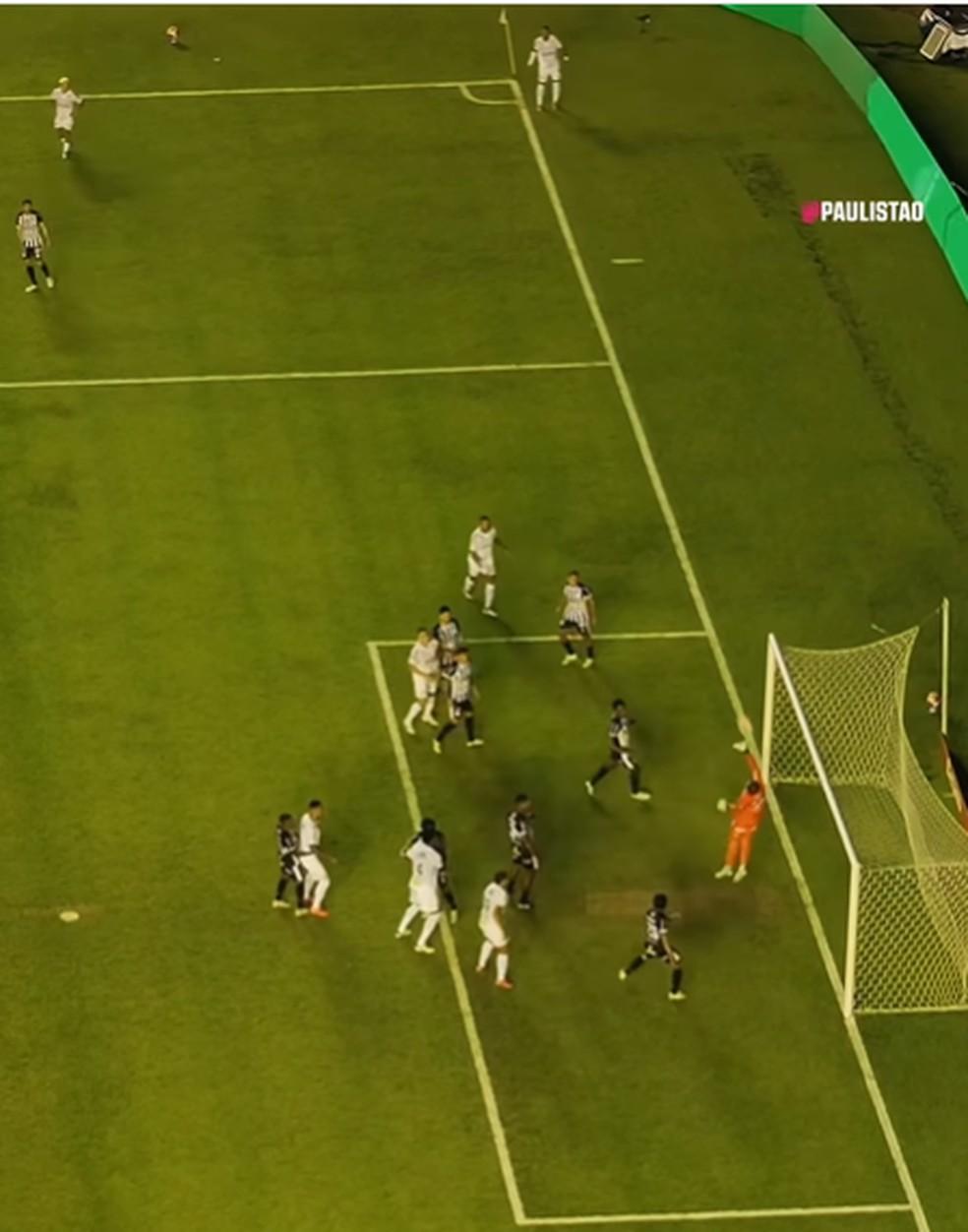 Drone registra golaço olímpico de Neymar pelo Santos