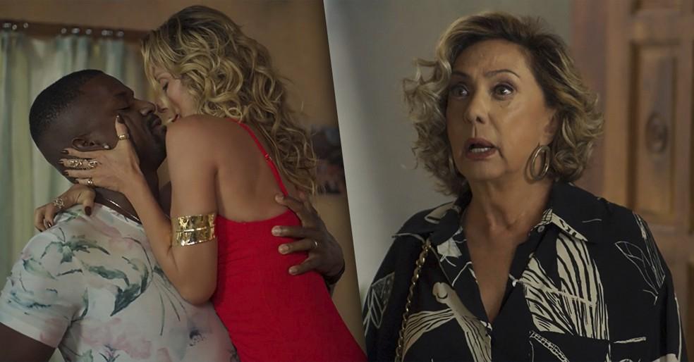 Berta flagra Sirley e Ísis em momento comprometedor de 'Mania de Você'