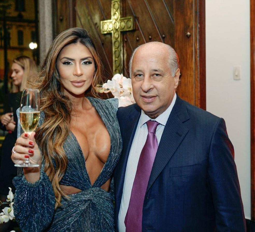 Marco Polo Del Nero e Clara Brasil