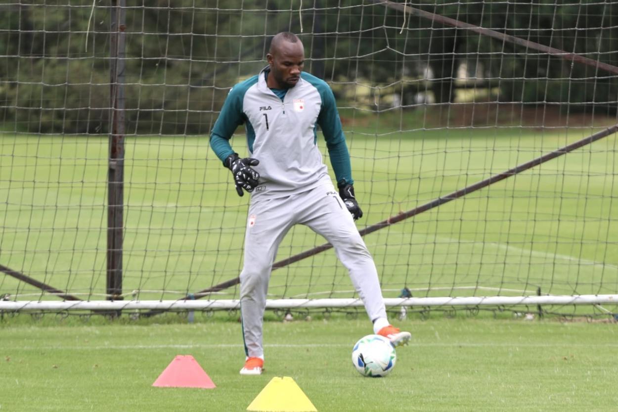 Treino do Independiente Santa Fe antes da partida contra o Deportes Iquique.