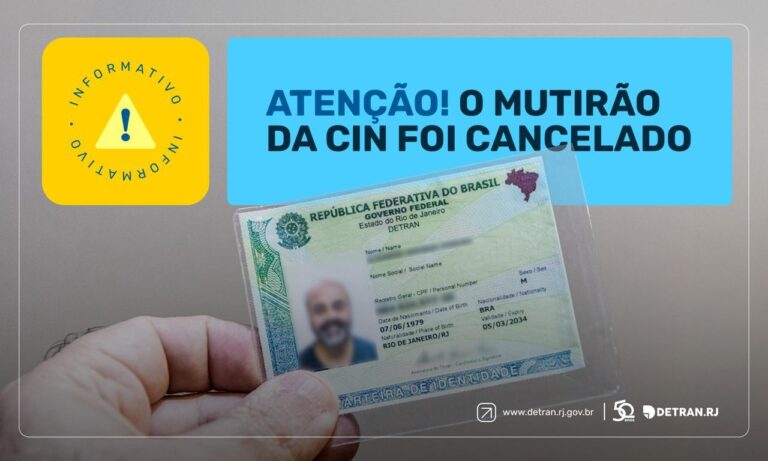 Detran-RJ Suspende Mutirão para Emissão de Identidade sem Agendamento
