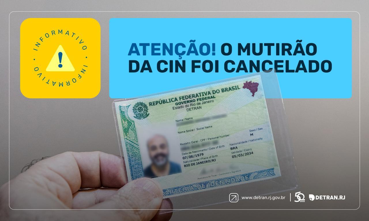 Mutirão cancelado Detran