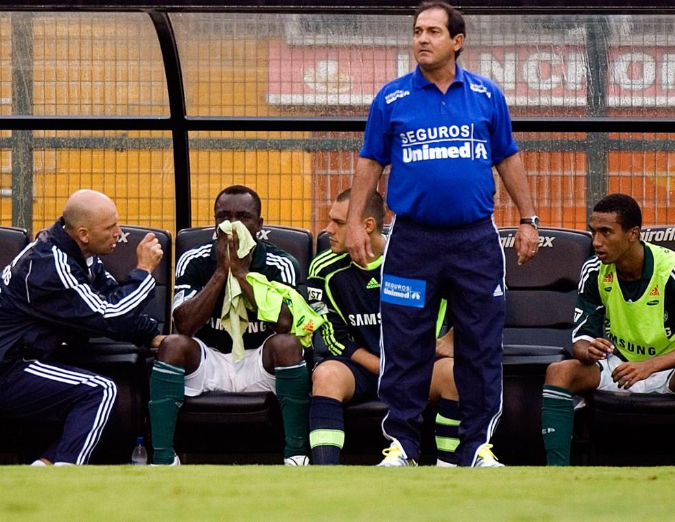 Armero e Muricy Ramalho no Palmeiras de 2010