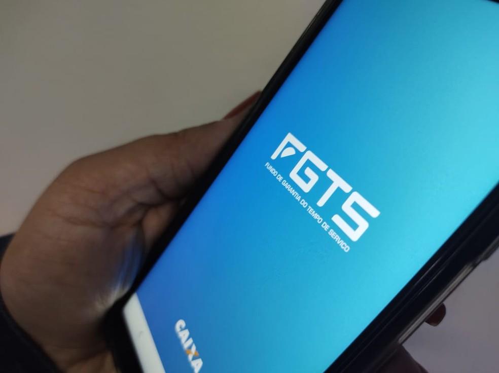 Aplicativo app FGTS da Caixa - saque-aniversário