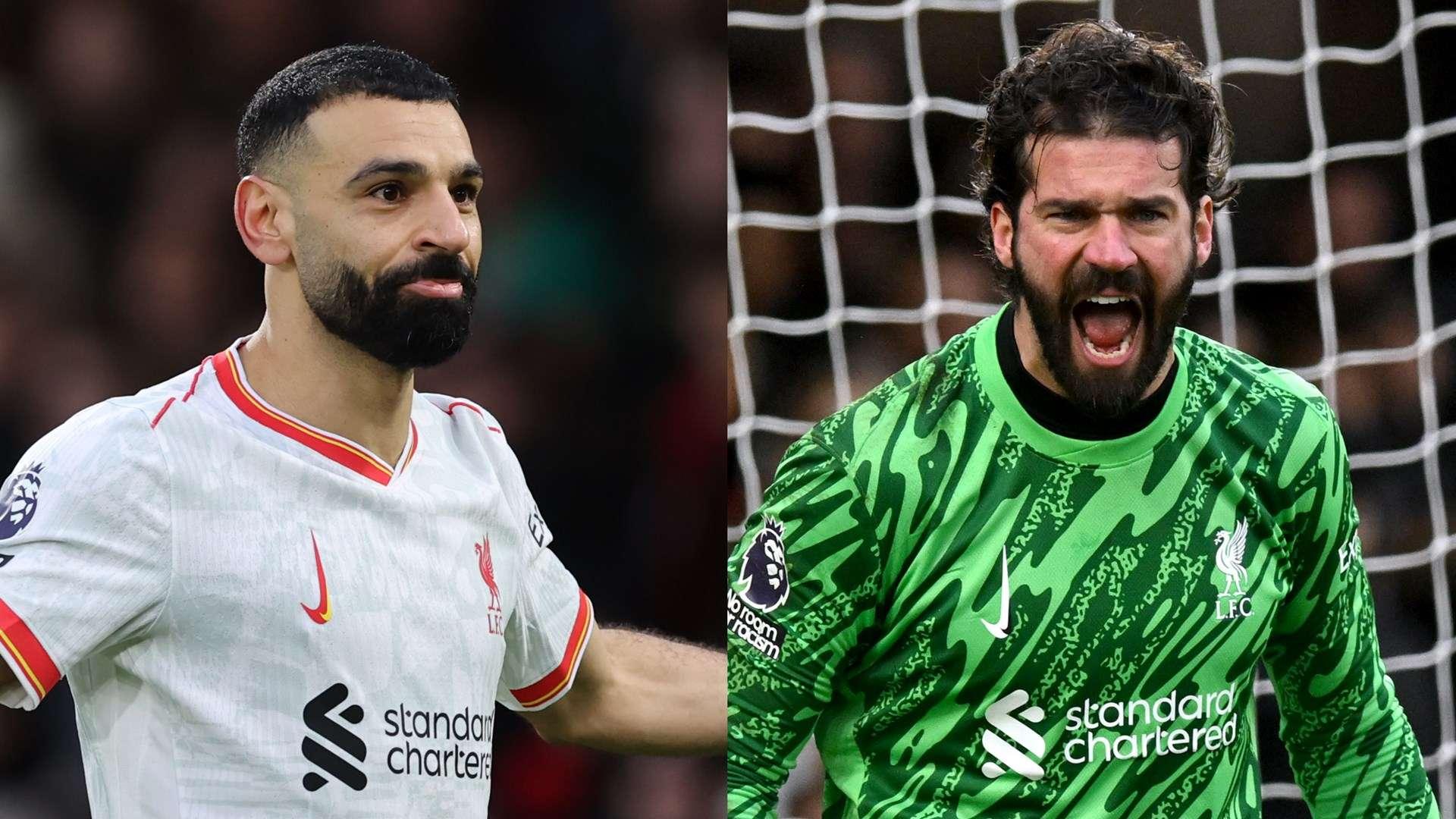 Mo Salah e Alisson do Liverpool