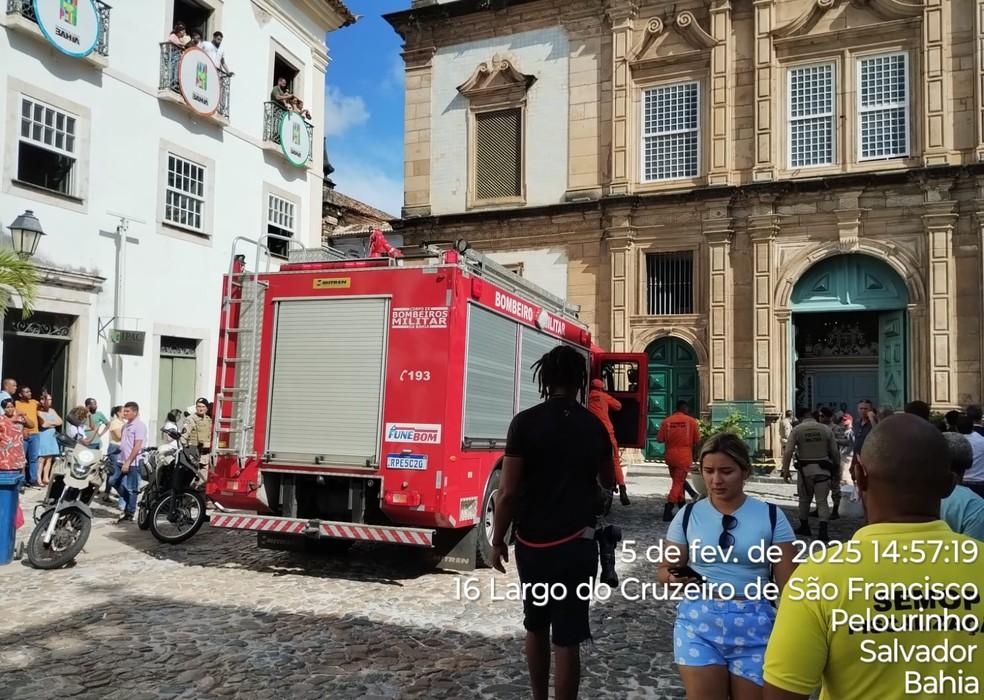 Parte de teto desaba em igreja do Centro Histórico de Salvador