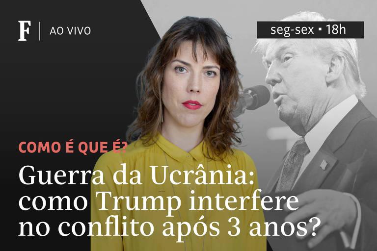 Donald Trump em transmissão ao vivo sobre a guerra