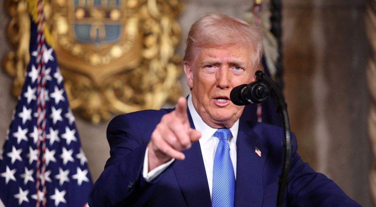 Presidente dos Estados Unidos, Donald Trump.