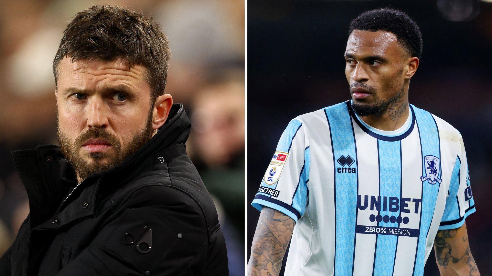 Delano Burgzorg e Michael Carrick do Middlesbrough