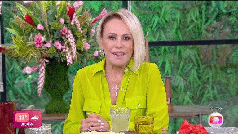 Ana Maria Braga é atendida em hospital após ser picada por escorpião