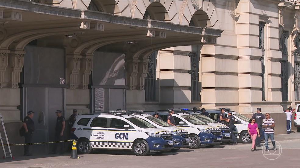 Guardas municipais em ação