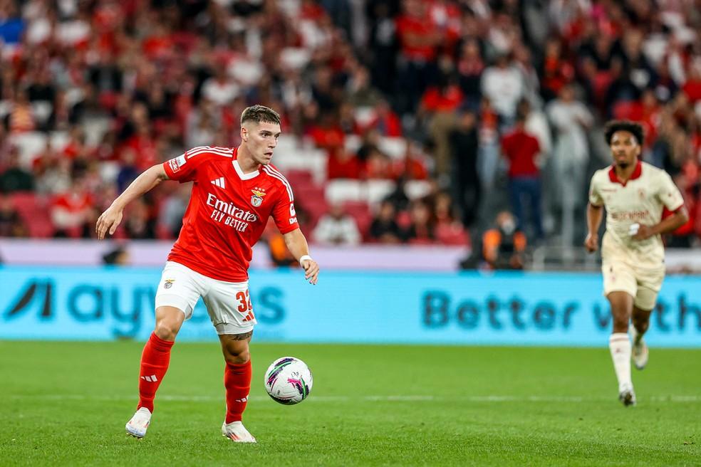 Rollheiser em ação pelo Benfica