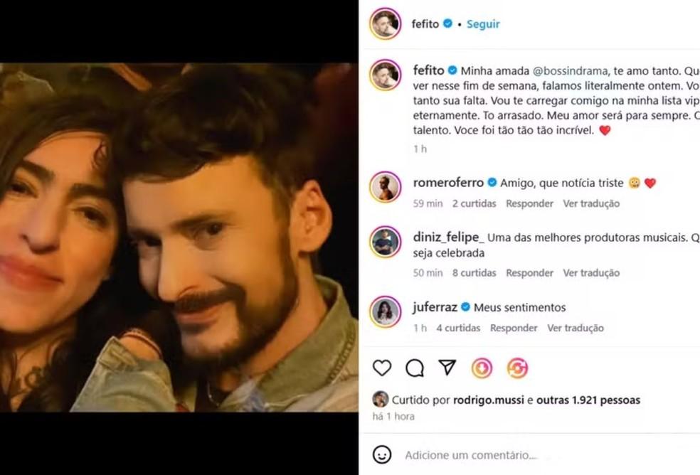 Fernando Oliveira lamenta a morte de Boss In Drama