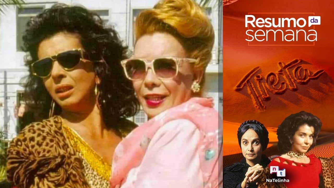 Cena com arte da novela Tieta