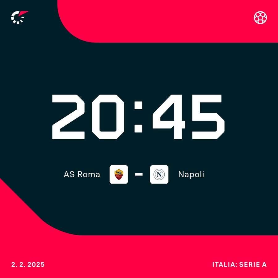 O match entre Roma e Napoli