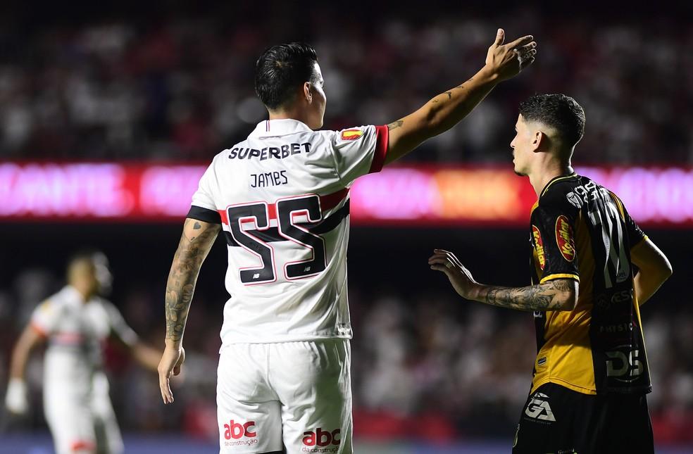 James Rodríguez em São Paulo x Novorizontino