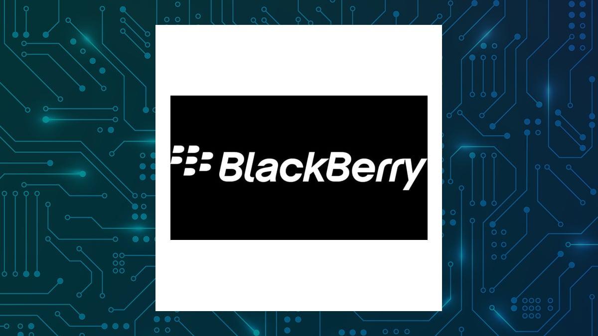 BlackBerry logo with Computer and Technology background