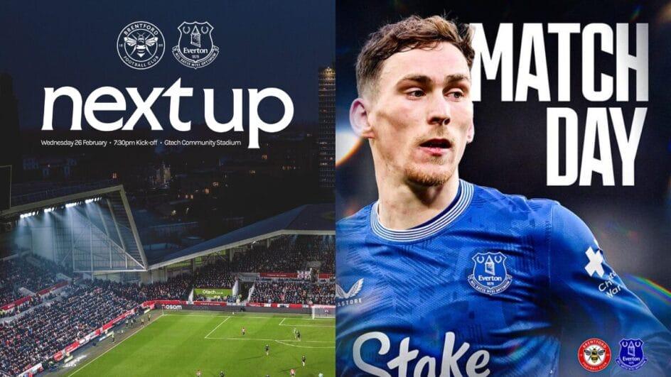 Onde assistir ao vivo Brentford x Everton pela Premier League.