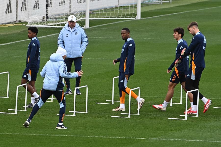 Treinamento do Real Madrid com Carlo Ancelotti