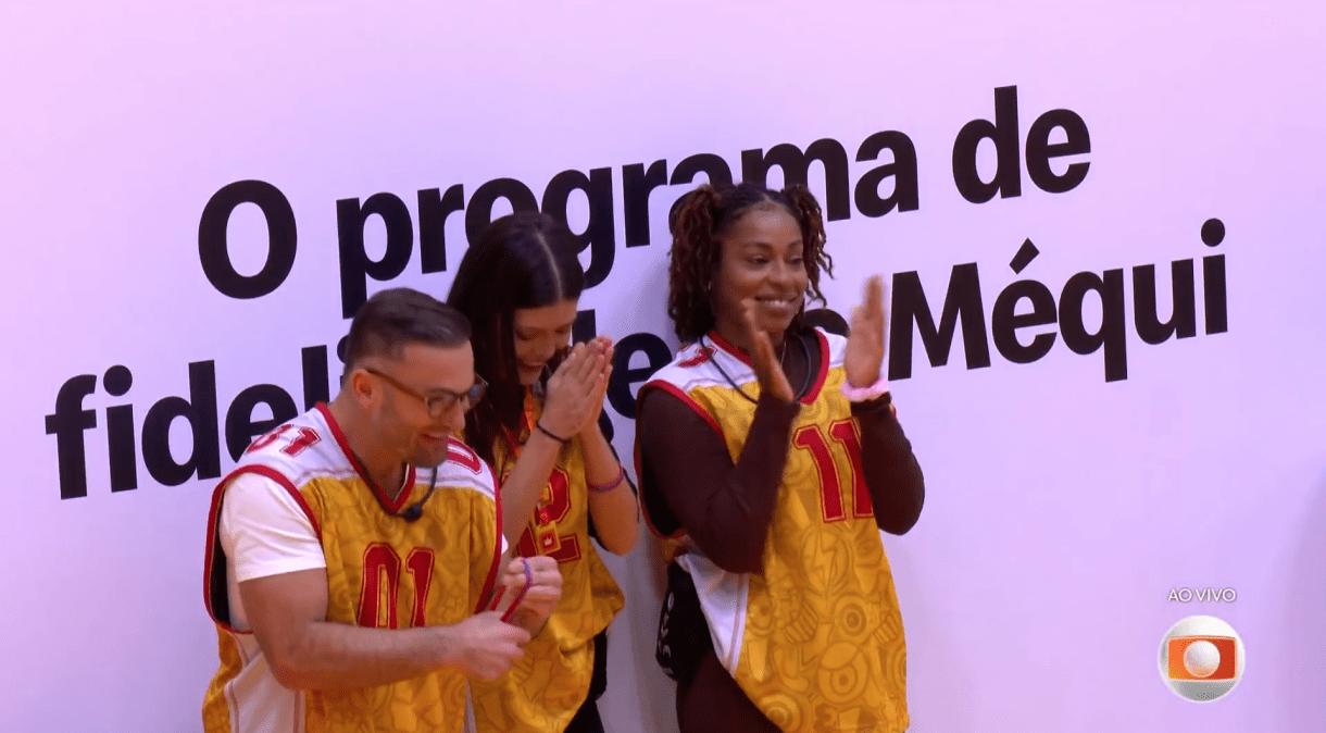 Diego Hypólito foram chamados para o VIP do BBB 25 pela líder Vitória Strada.