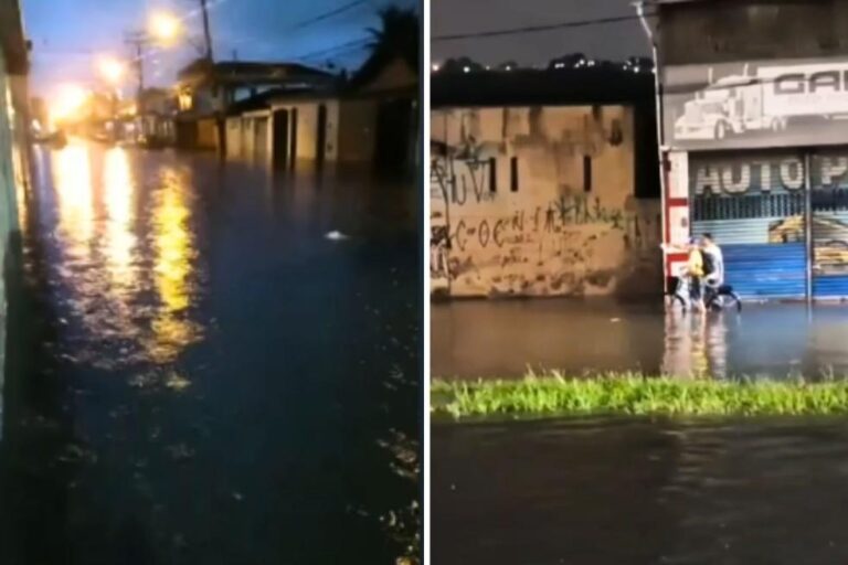 Temporal provoca alagamentos na Baixada Santista e deixa população em alerta